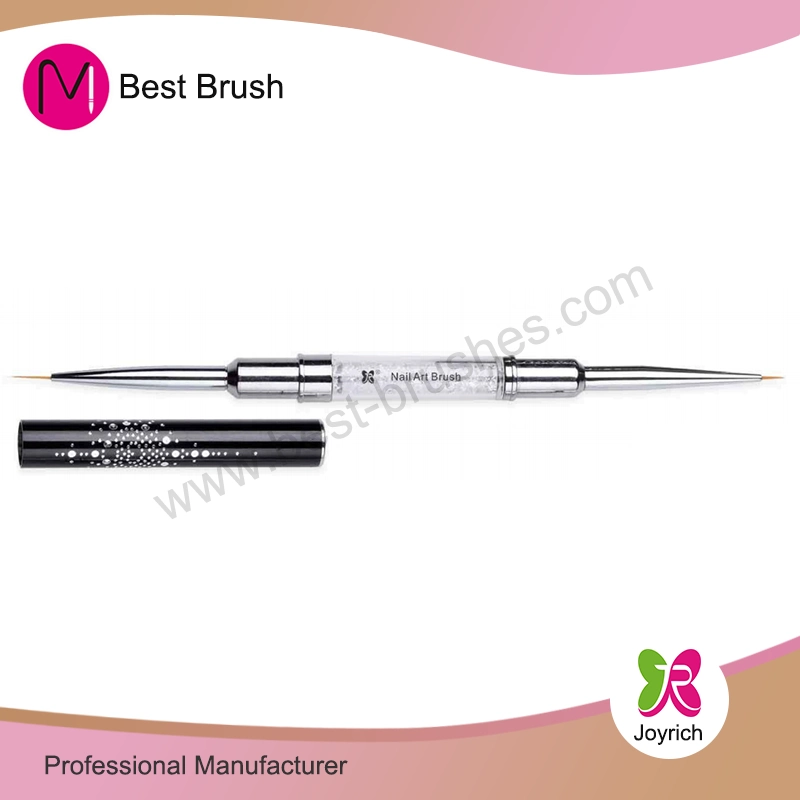Cap Black Cap Nail Art Double Nail Brush