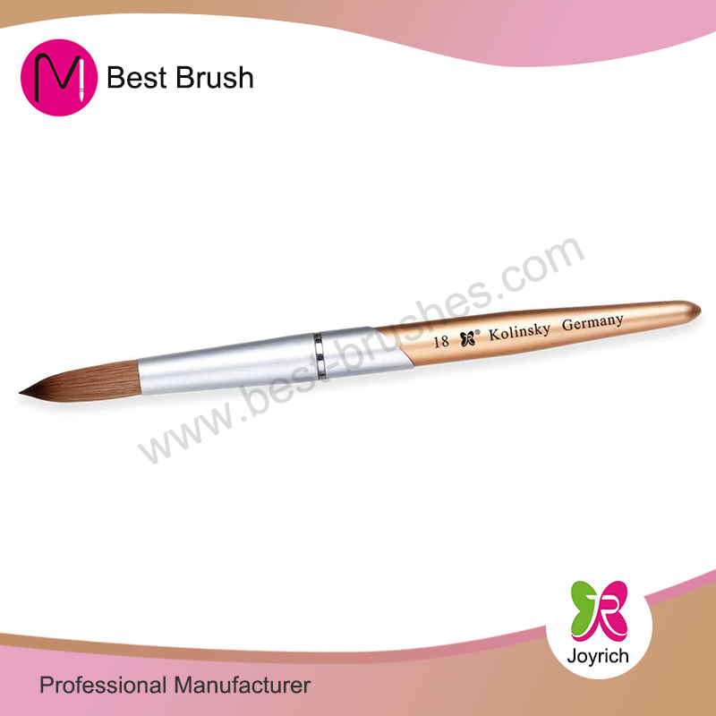 Gold Handle Kolinsky Acrylic Catper Brush
